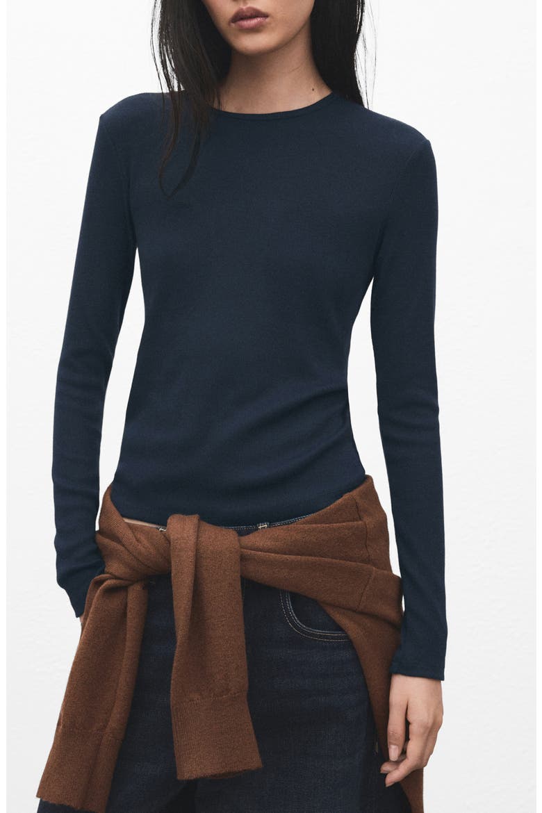 Crewneck Top, Main, color, NIGHT BLUE