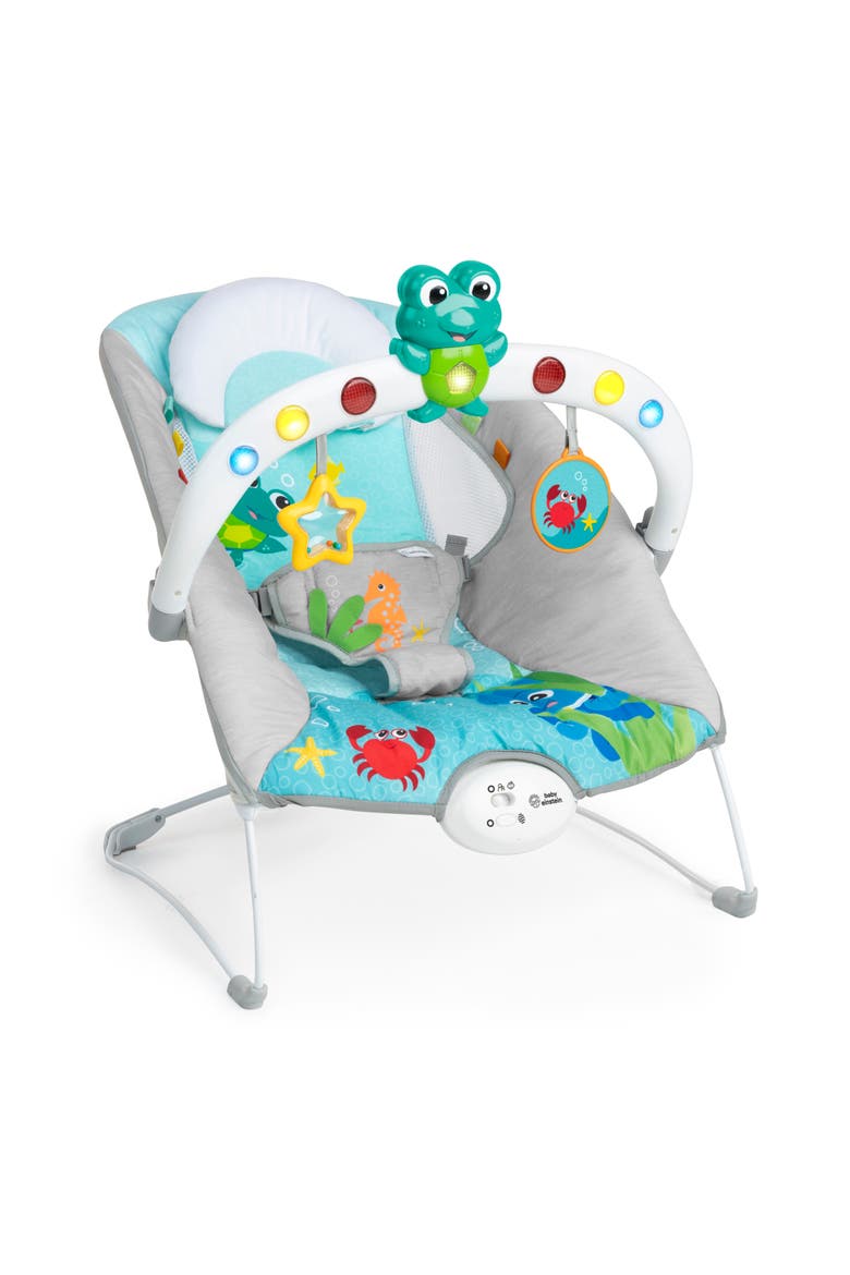 Ocean Explorers Kick to It Neptune Musical Bouncer, Main, color, BLUE