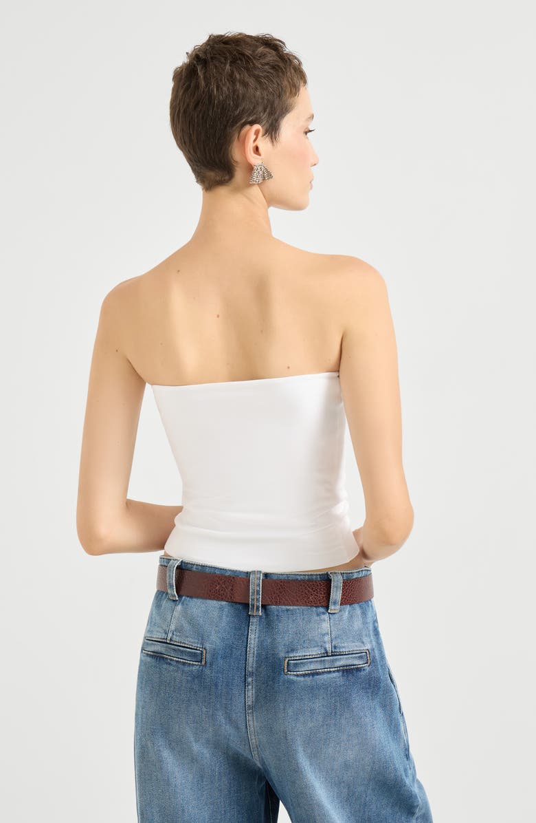 Brunello Cucinelli Bandeau top, Alternate, color, White