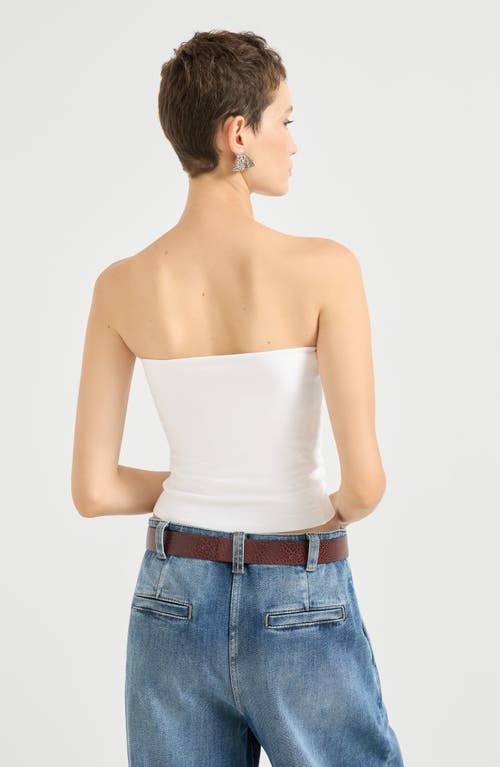 Brunello Cucinelli Bandeau Top In White