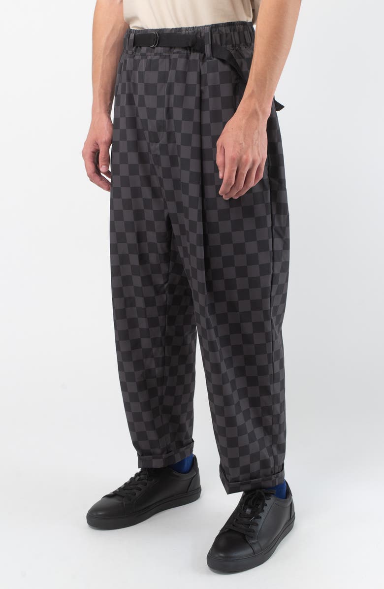 VAST Check Featherlite Pants, Alternate, color, Black