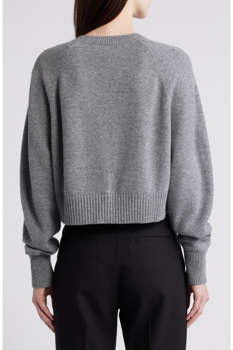Crop Wool Cardigan, Alternate, color, GREY DUSTY LIGHT