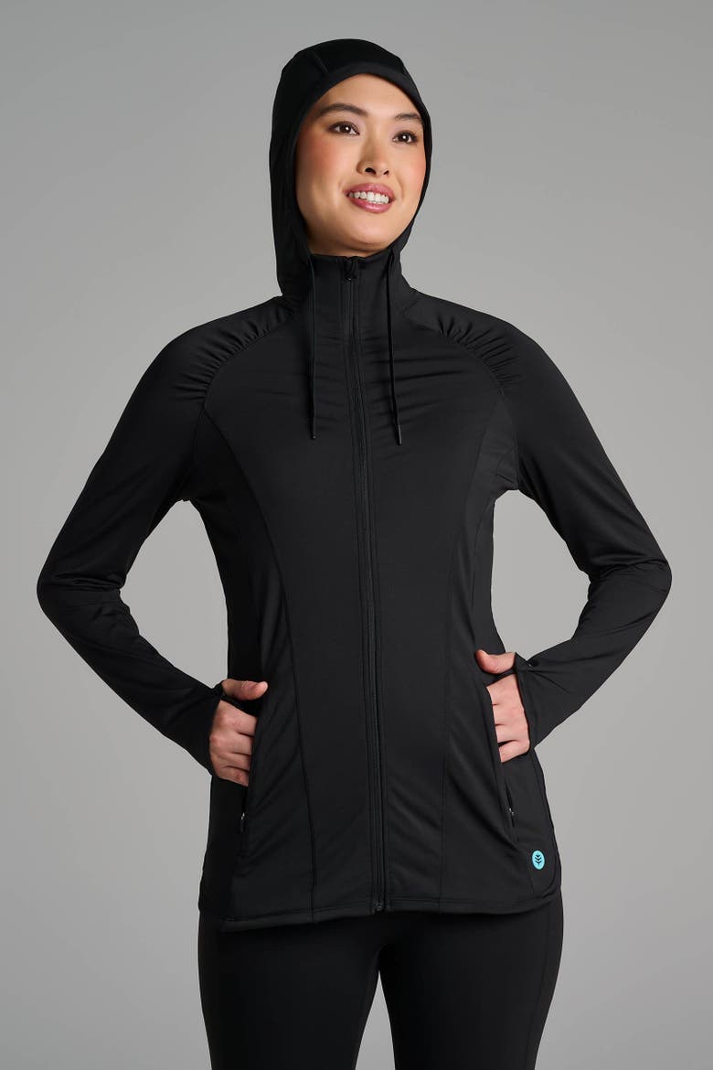 Women's Astir Full-Zip Jacket, UPF 50+ Sun Protection, Alternate, color, Black
