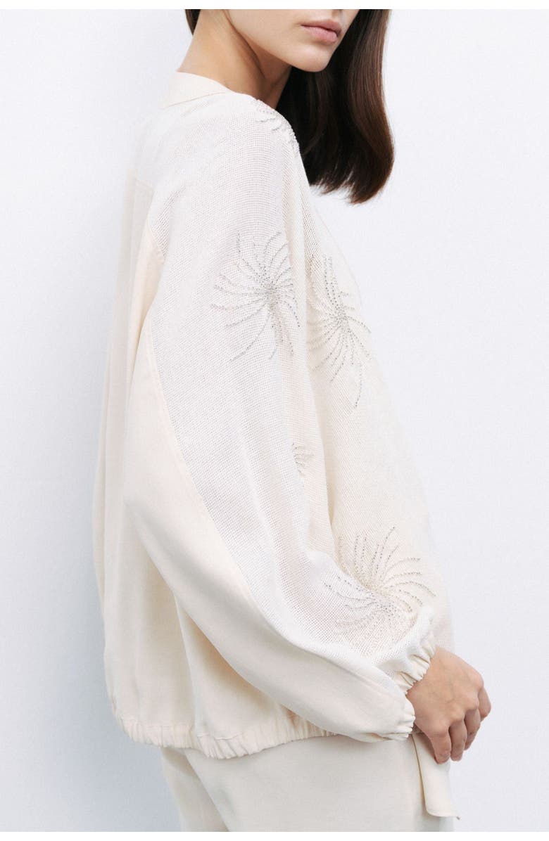 Nocturne Beaded Embroidered Jacket with Batwing Sleeves, Alternate, color, 