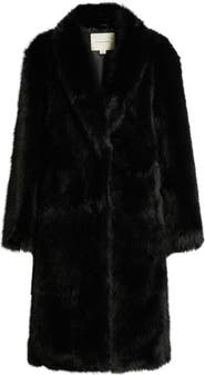 Thread & Supply Long Faux Fur Coat