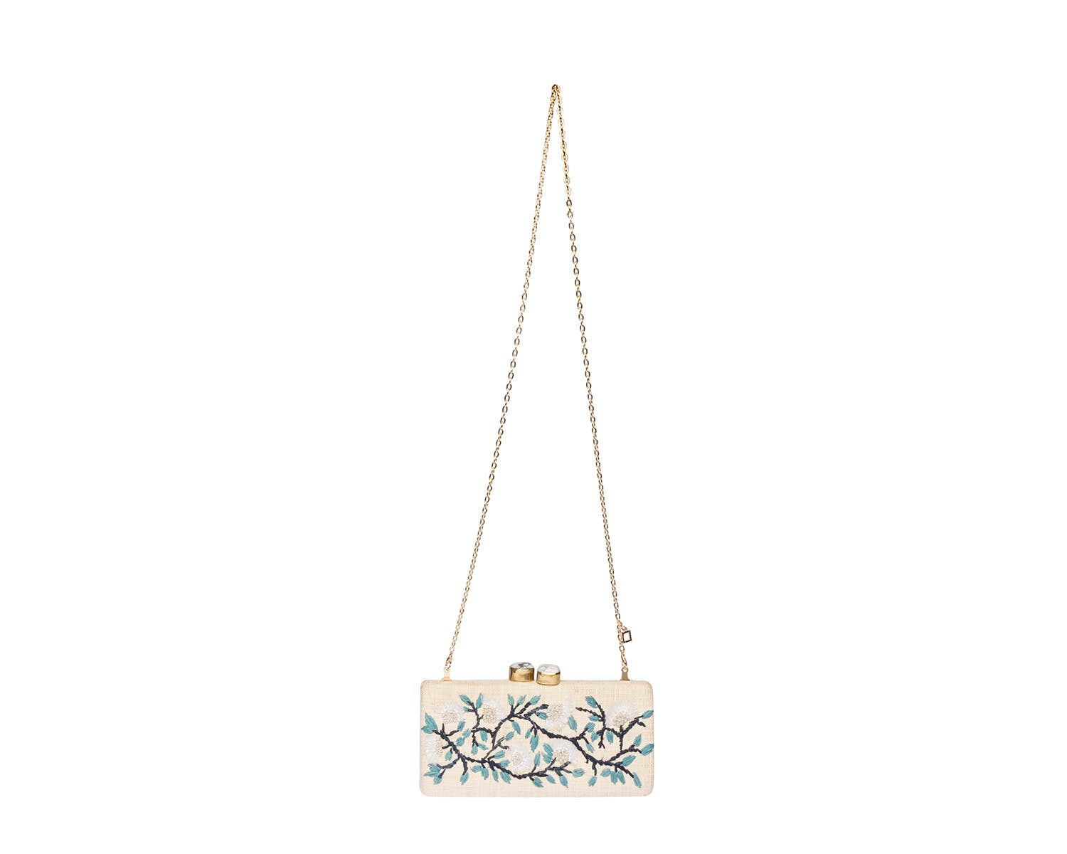 Alessandra Embroidered Long Clutch, Alternate, color, BLUE/ WHITE