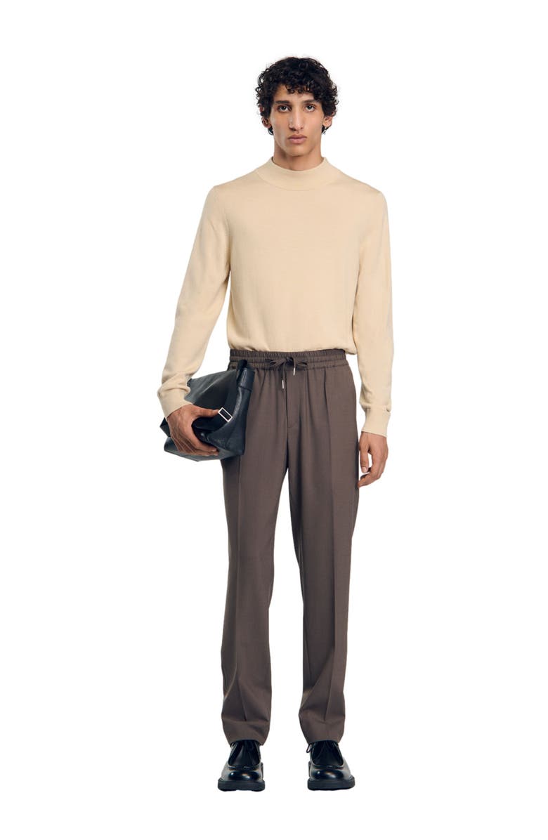 SANDRO Elasticated waist trousers, Alternate, color, 