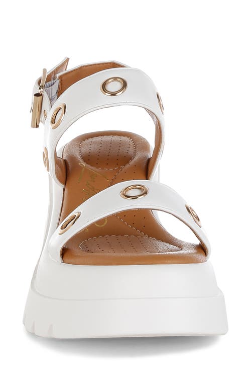 London Rag Urla Platform Sandal In White