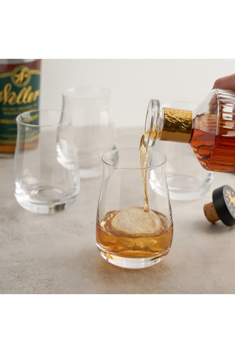Single Barrel Bourbon Glass Set of 4, Alternate, color, Clear