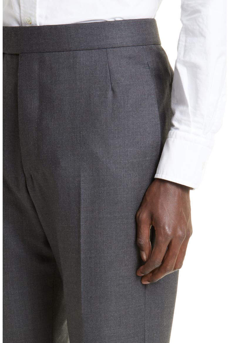 Classic Super 120s Wool Backstrap Pants, Alternate, color, DARK GREY