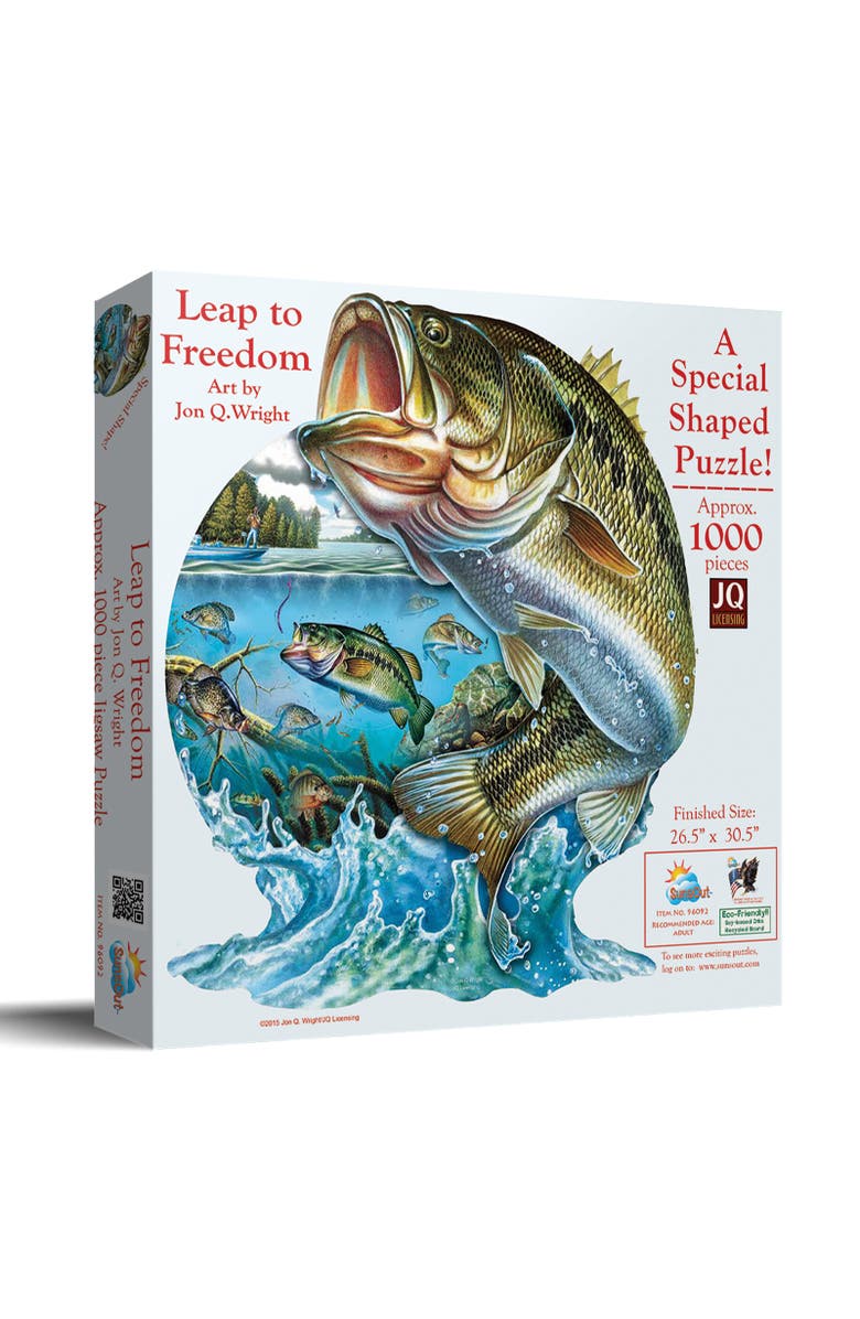 Sunsout Leap To Freedom 1000 piece Jigsaw Puzzle for Adults Special Shape, Main, color, Multicolor