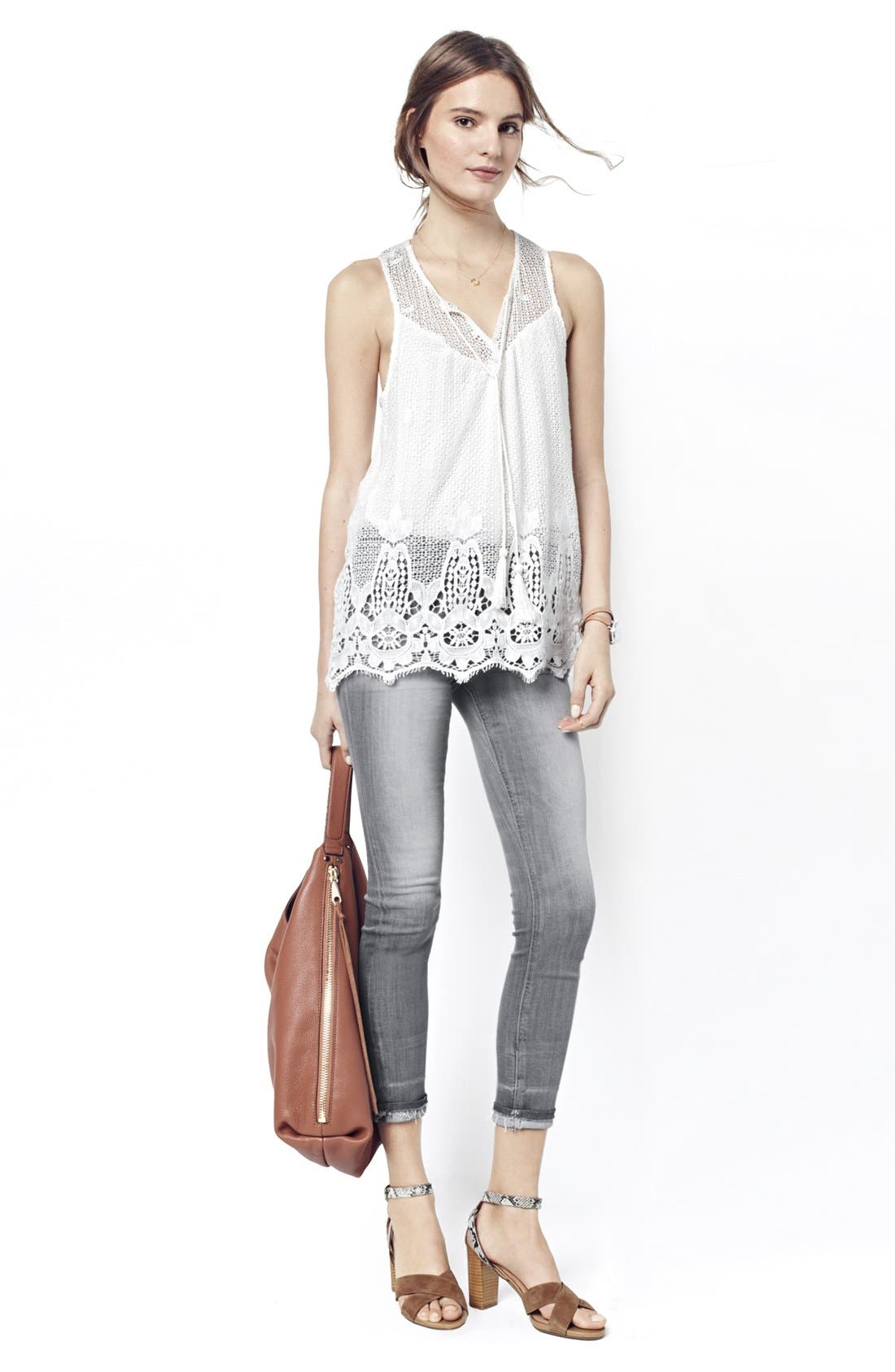 Halogen<sup>®</sup> 'Haley' Crisscross Strap Sandal, Alternate, color, 