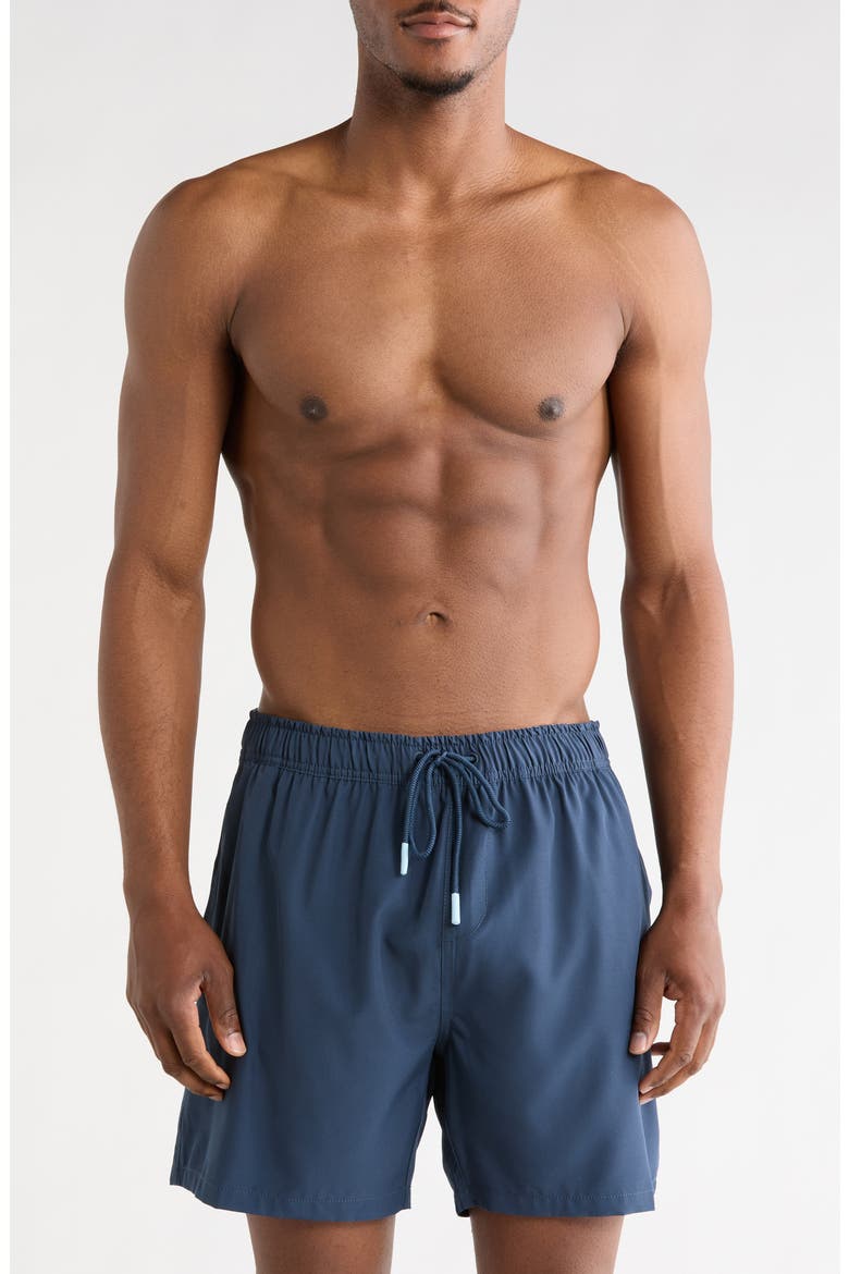 Performance Lined Volley Swim Shorts, Main, color, NAVY