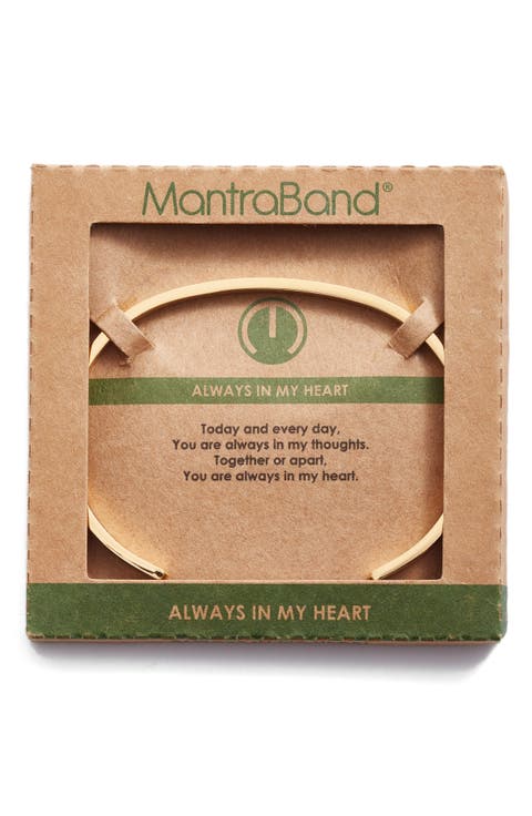 Mantraband Always In My Heart Cuff