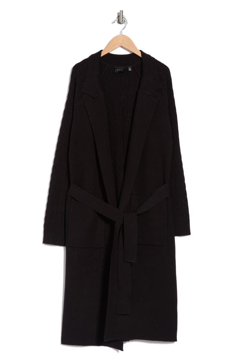 CYRUS Cable Knit Longline Duster, Alternate, color, 