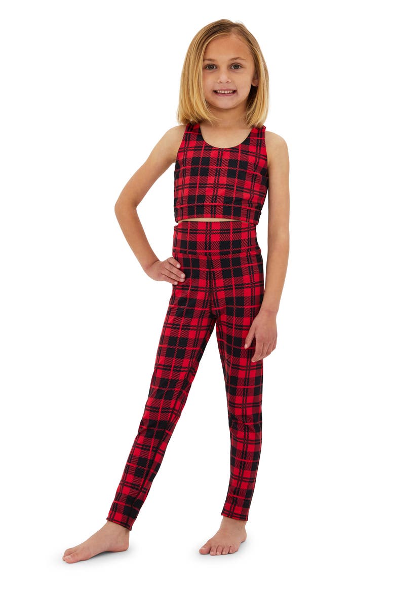 Kids' Peppa Leggings, Main, color, MERRY PLAID
