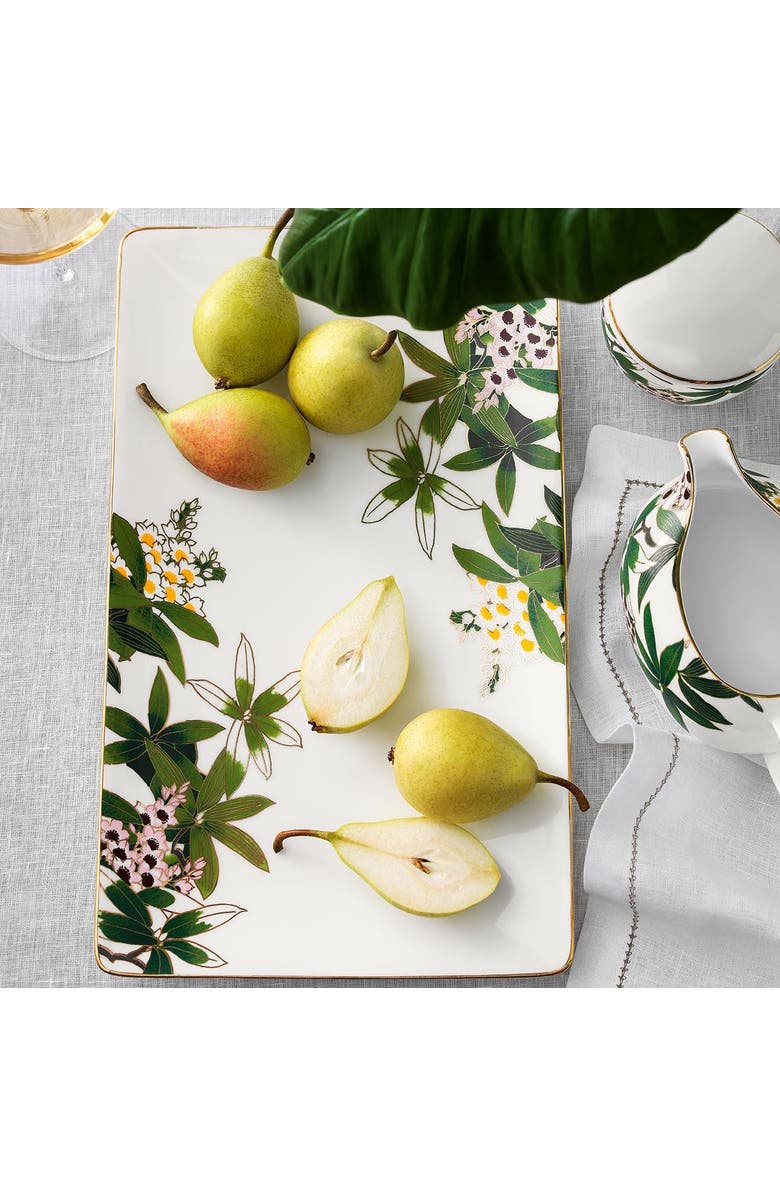 Togas Belize Rectangular dish, Alternate, color, White