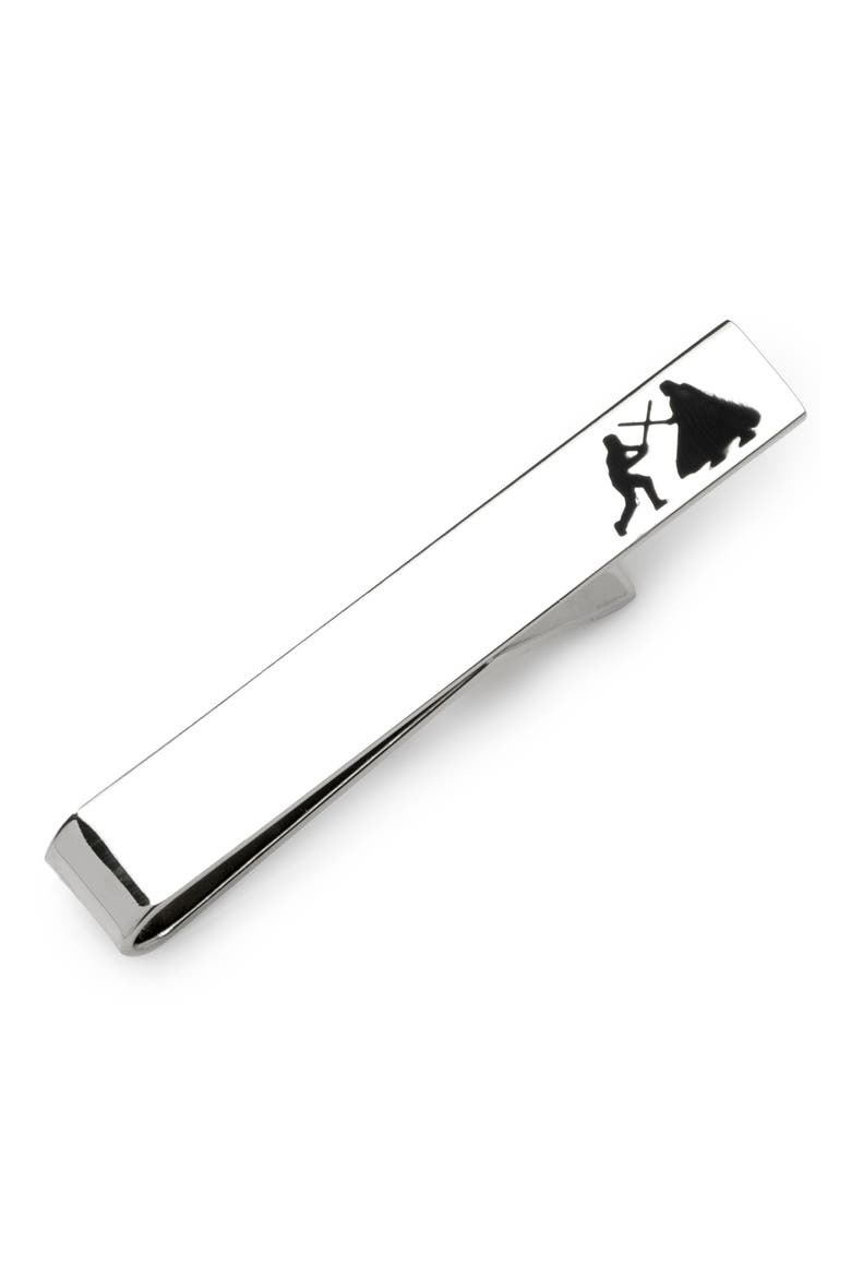 Vader & Luke Battle Tie Bar, Main, color, SILVER