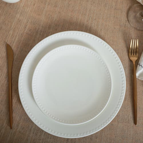 Stone Lain Ava Bone China 16-piece Dinnerware Set In White