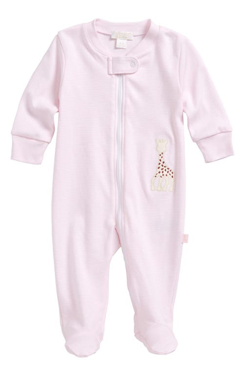 Kissy Kissy Sophie Stripe Footie In Pink