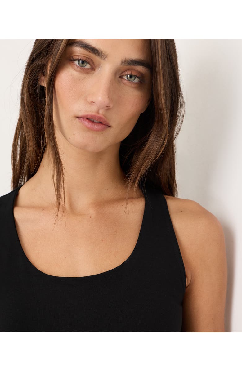 Pact On the Go-To Crop Tank Made with Organic Cotton, Alternate, color, Black