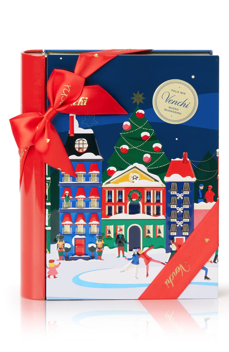 Venchi Maxi Christmas Gift Book with Assorted Chocolates, Alternate, color, 