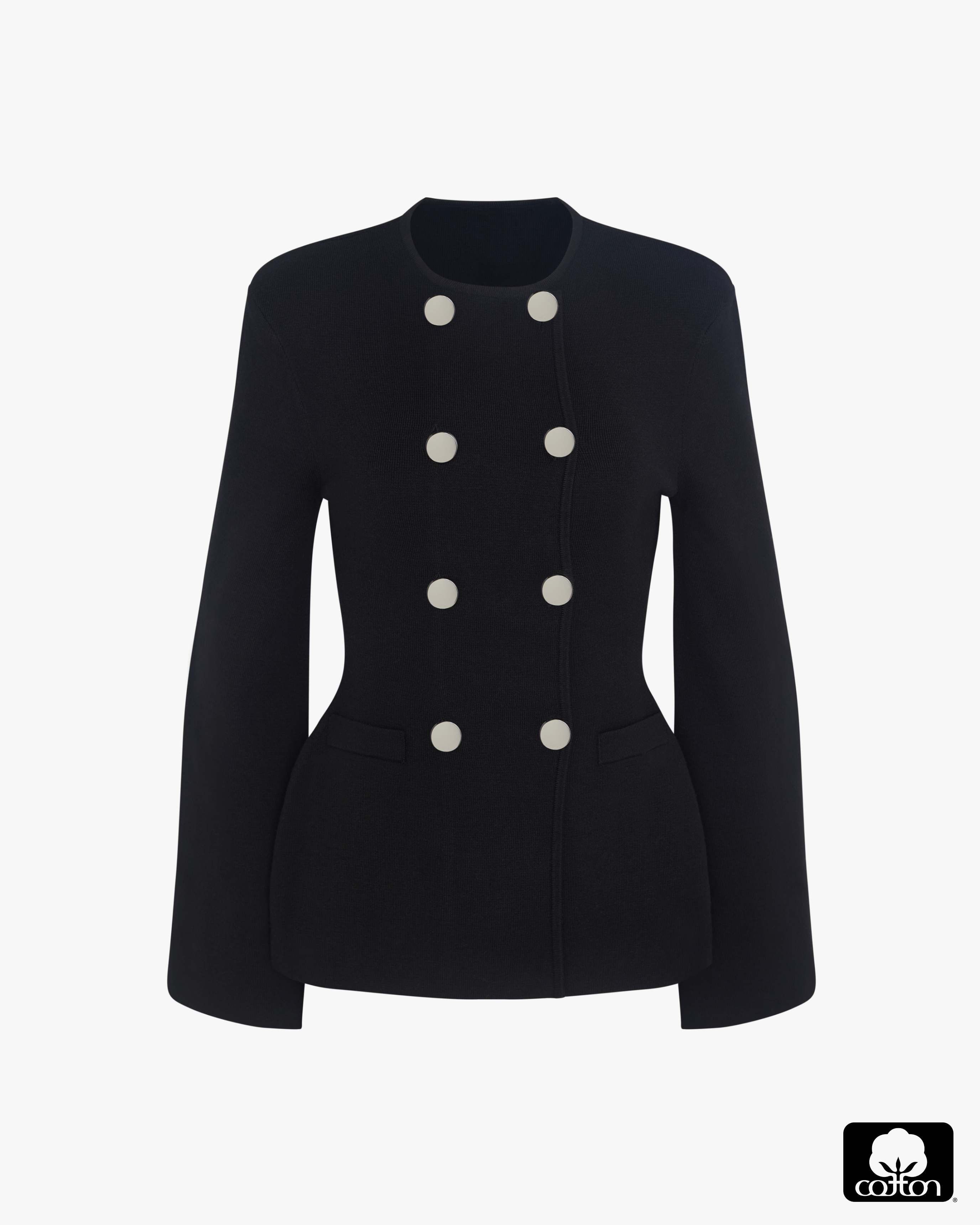 Cinched Waist Peplum Sweater - image 2