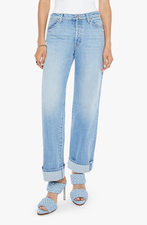 The Dodger Button Hover Cuff Wide Leg Jeans (Funk N Flair)