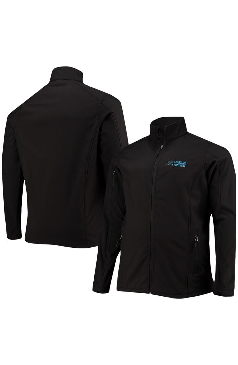 DUNBROOKE Men's Dunbrooke Black Carolina Panthers Big & Tall Sonoma Softshell Full-Zip Jacket, Main, color, Black