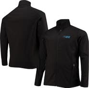 DUNBROOKE Men's Dunbrooke Black Carolina Panthers Big & Tall Sonoma Softshell Full-Zip Jacket