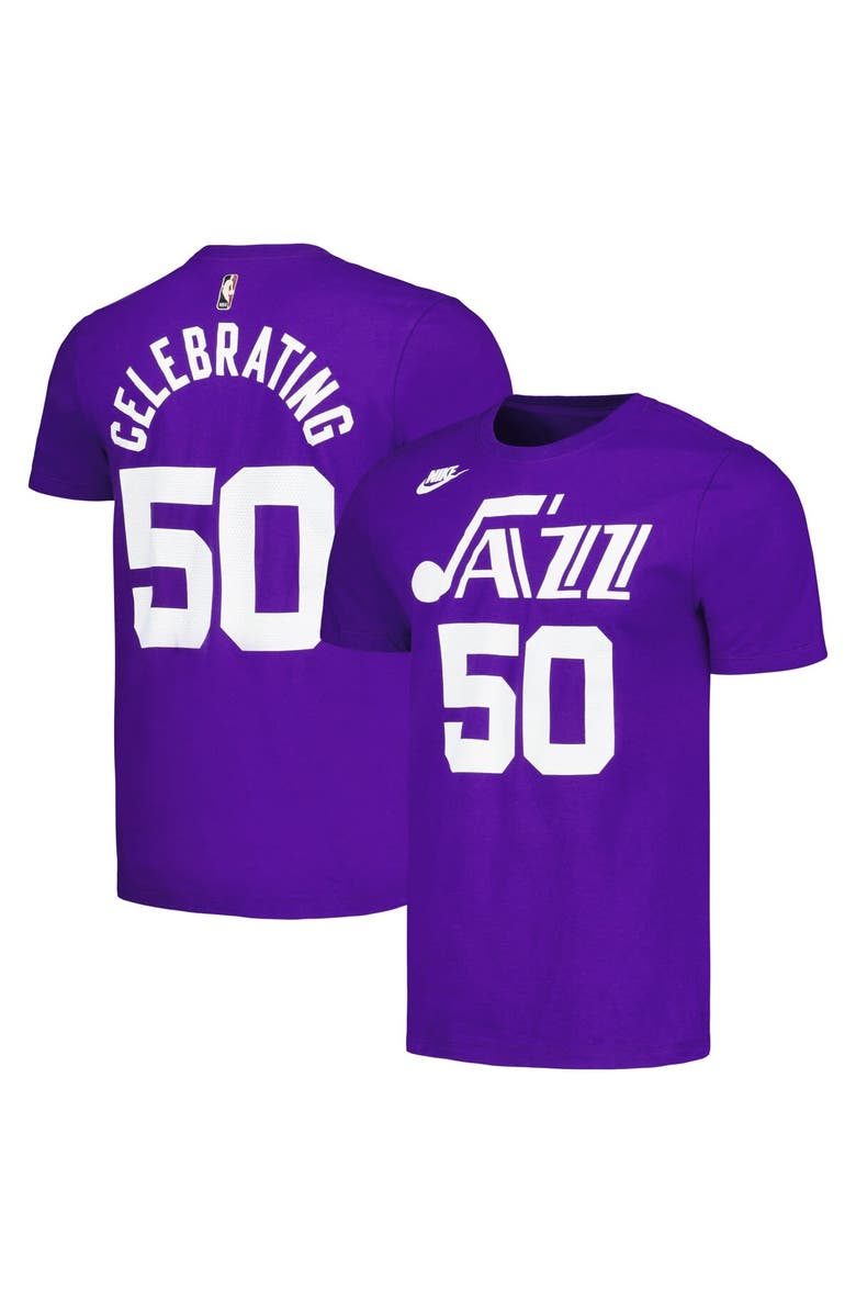 Nike Unisex Nike Purple Utah Jazz 50th Anniversary T-Shirt, Alternate, color, Purple