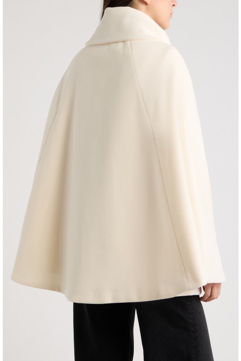 Bow Scarf Collar Cape, Alternate, color, IVORY