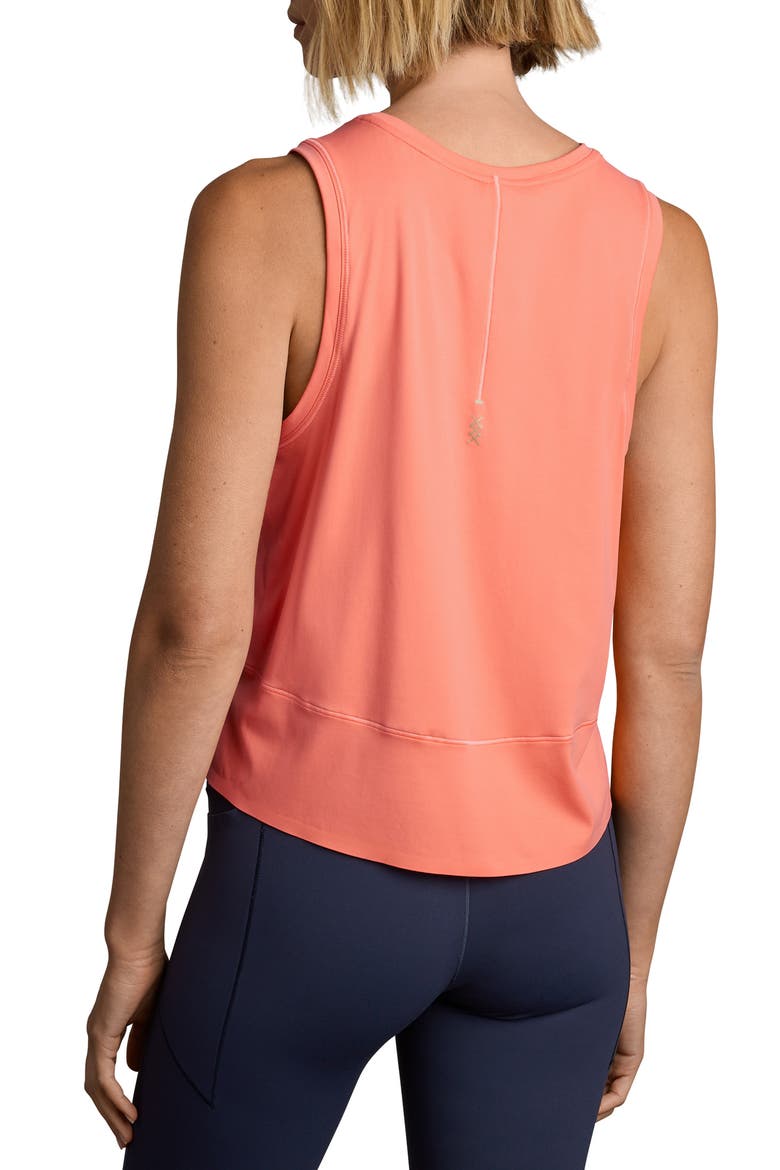 Serene Crop Performance Tank, Alternate, color, CORAL