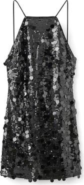 MANGO TEEN Paillette Minidress