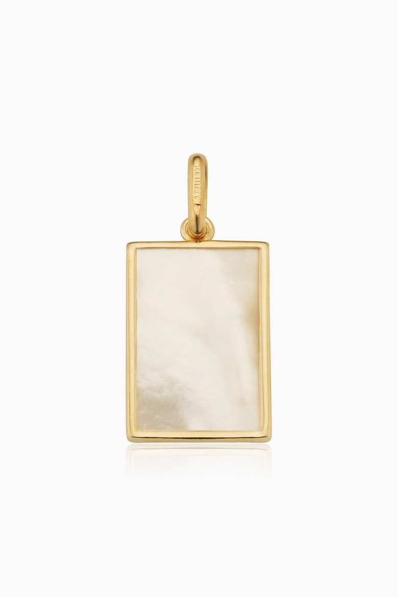 14K Gold Tag Me Pendant Charm, Alternate, color, Gold - Mother of Pearl