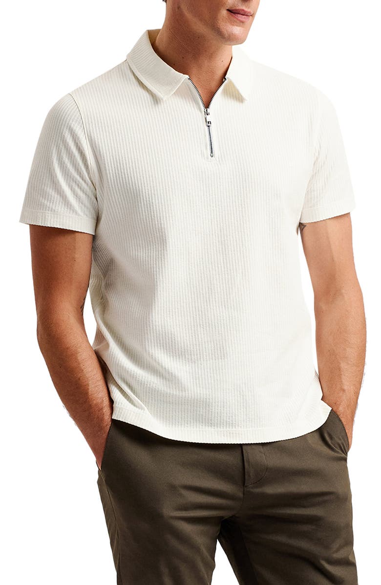 Ted Baker London Zarkes Quarter Zip Polo, Main, color, 