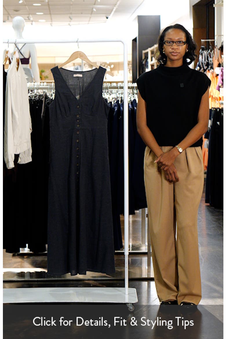 Camila Button Front Hemp Blend Maxi Dress video