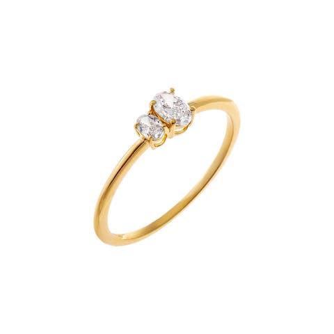 Lab Grown Diamond Double Oval Ring