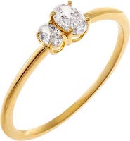 BY ADINA EDEN Lab Grown Diamond Double Oval Ring