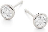 Monica Vinader Diamond Solitaire Stud Earrings