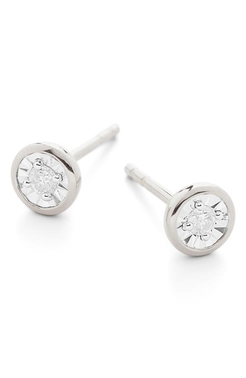 Monica Vinader Diamond Solitaire Stud Earrings