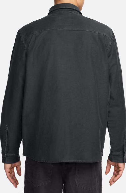 Nike Oversize Button-up Field Shirt In Gray