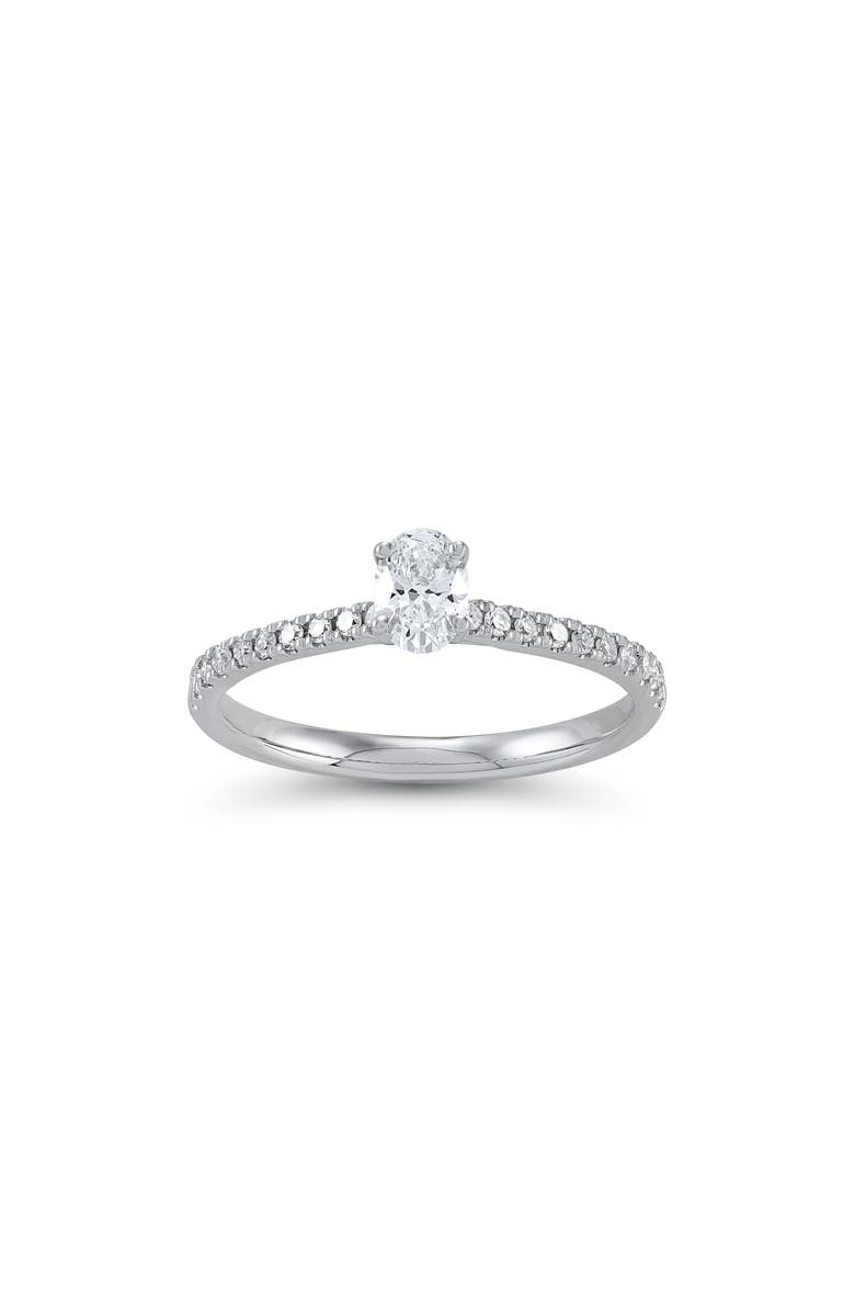 Frankie & Zoe Lab Grown Diamond Ring, Alternate, color, White Gold