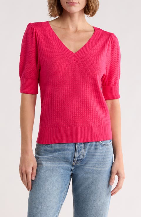 Pointelle Stitch Sweater