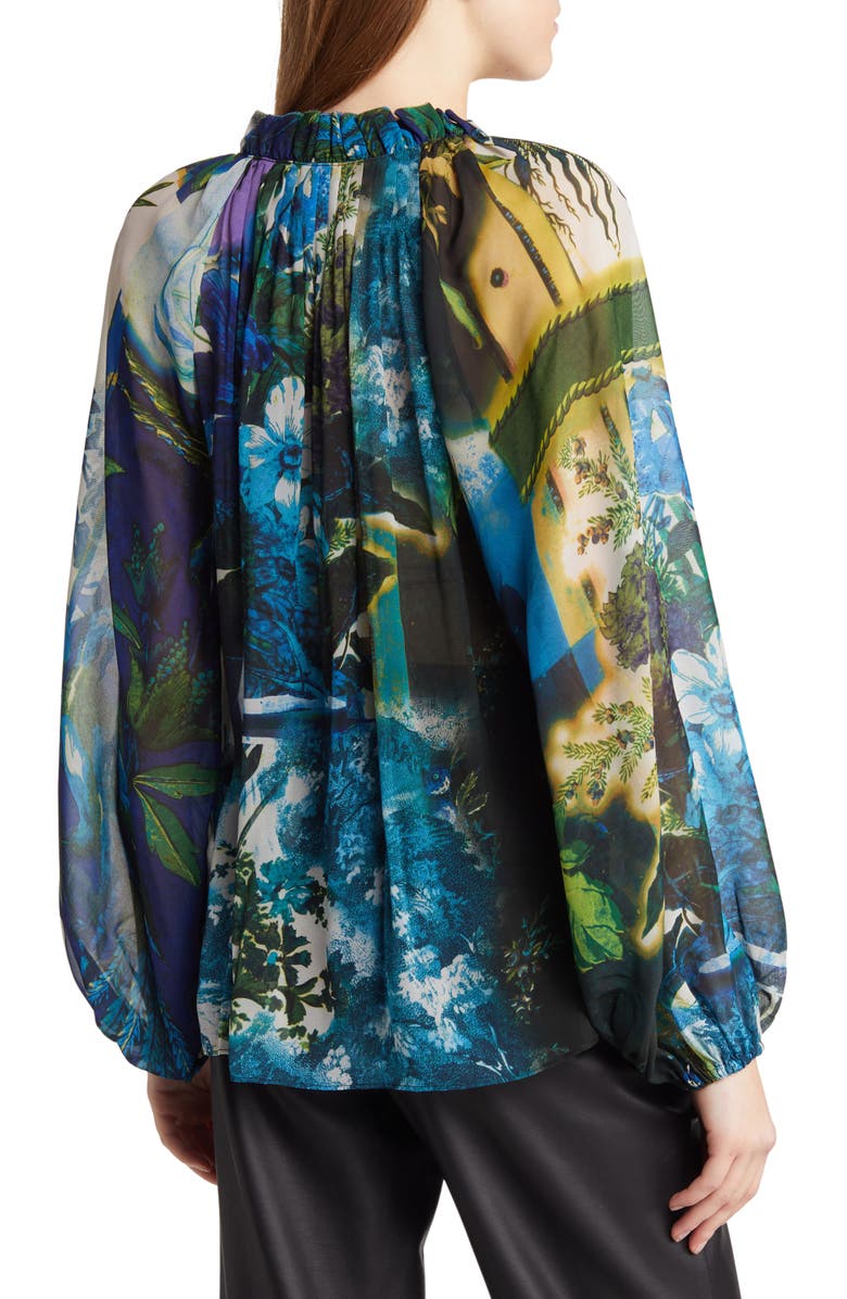 KOBI HALPERIN Zane Floral Print Chiffon Blouse, Alternate, color, 