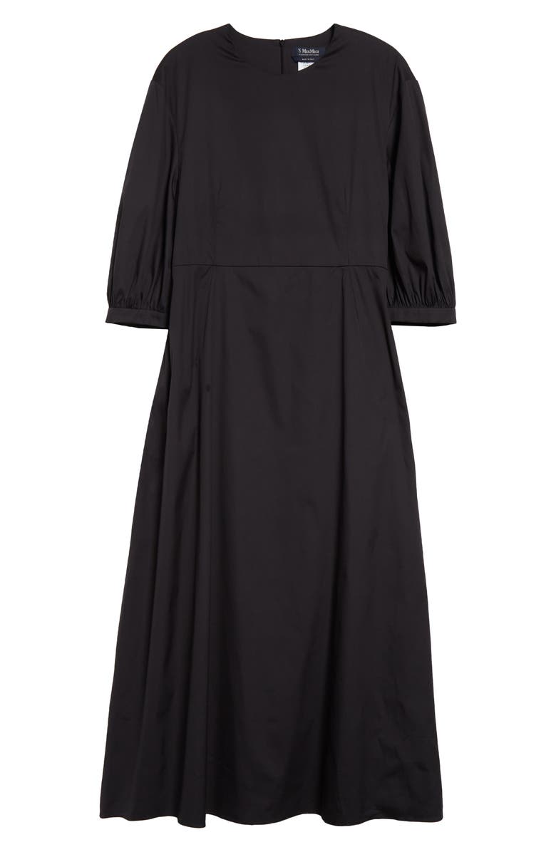 Max Mara Clea Puff Sleeve Midi Dress, Alternate, color,