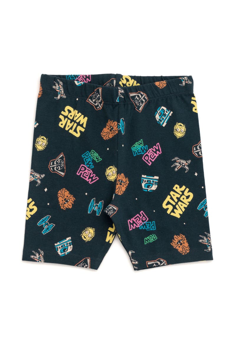 T-Shirt & Bike Shorts Set, Alternate, color, Black