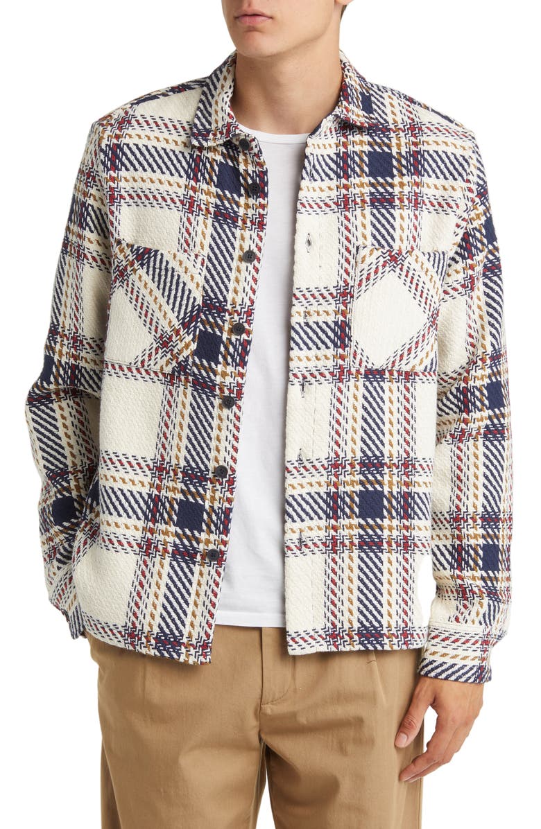 Wax London Whiting Plaid Overshirt, Main, color,