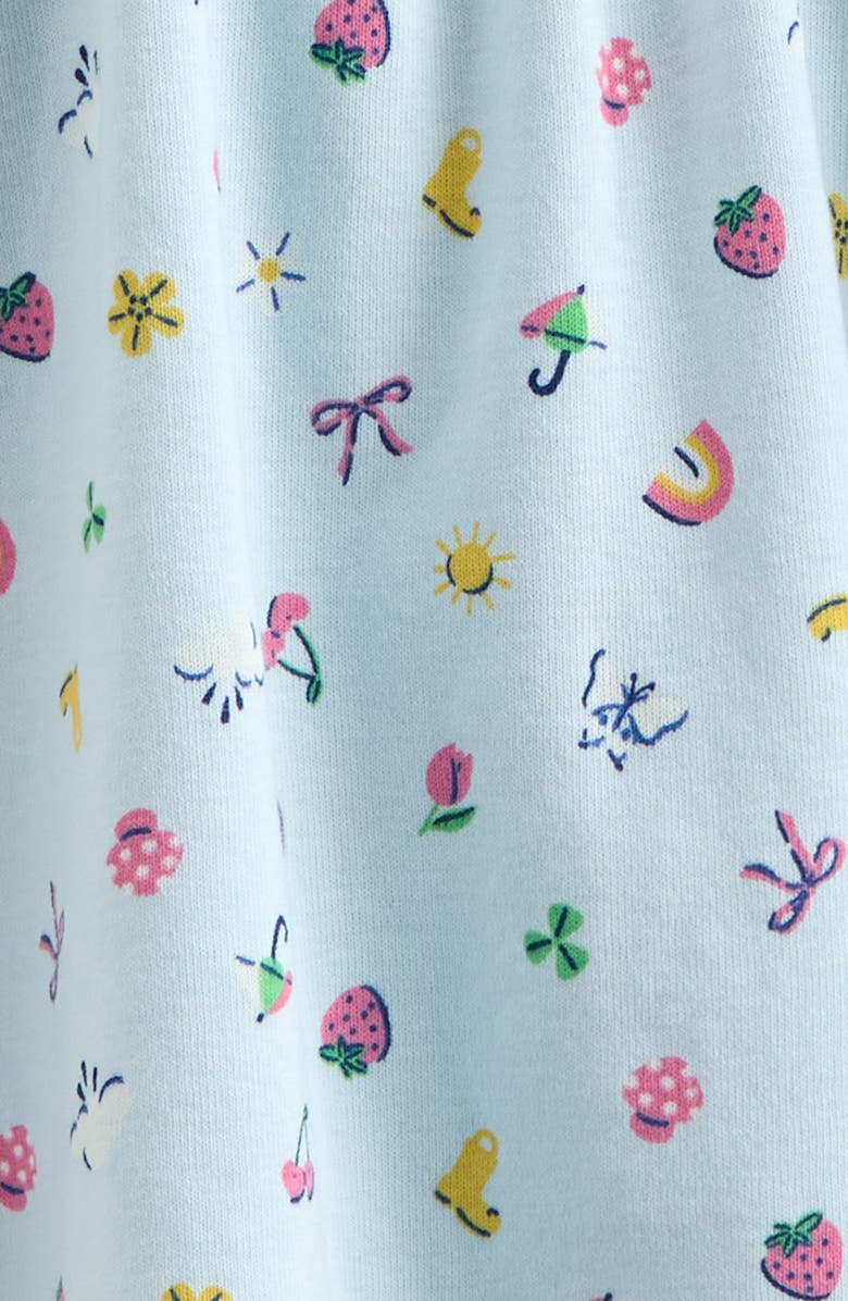 Tucker + Tate Print Flutter Sleeve Dress, Alternate, color, Blue Delicate Rainy Day