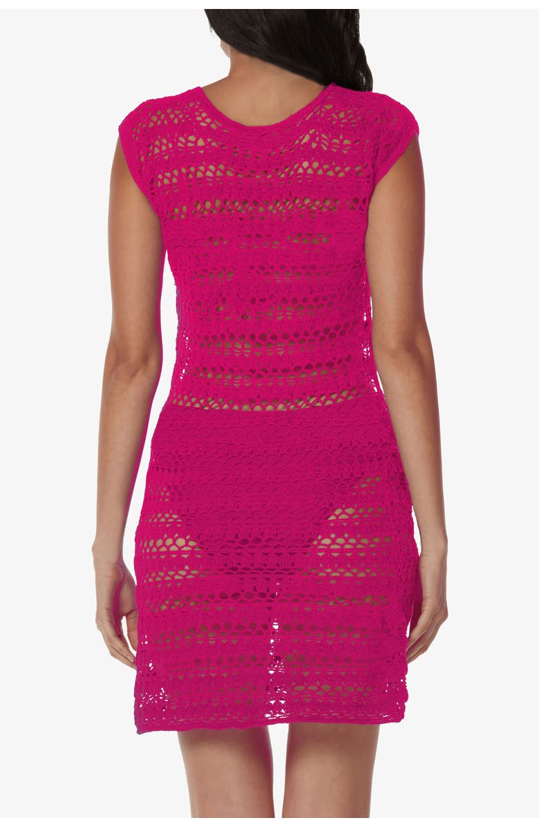 HELEN JON Kendall Crochet Dress, Alternate, color, Lotus Pink
